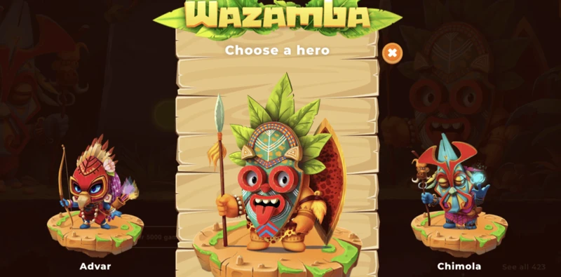 Wazamba Casino - Αρχική σελίδα και lobby παιχνιδιών